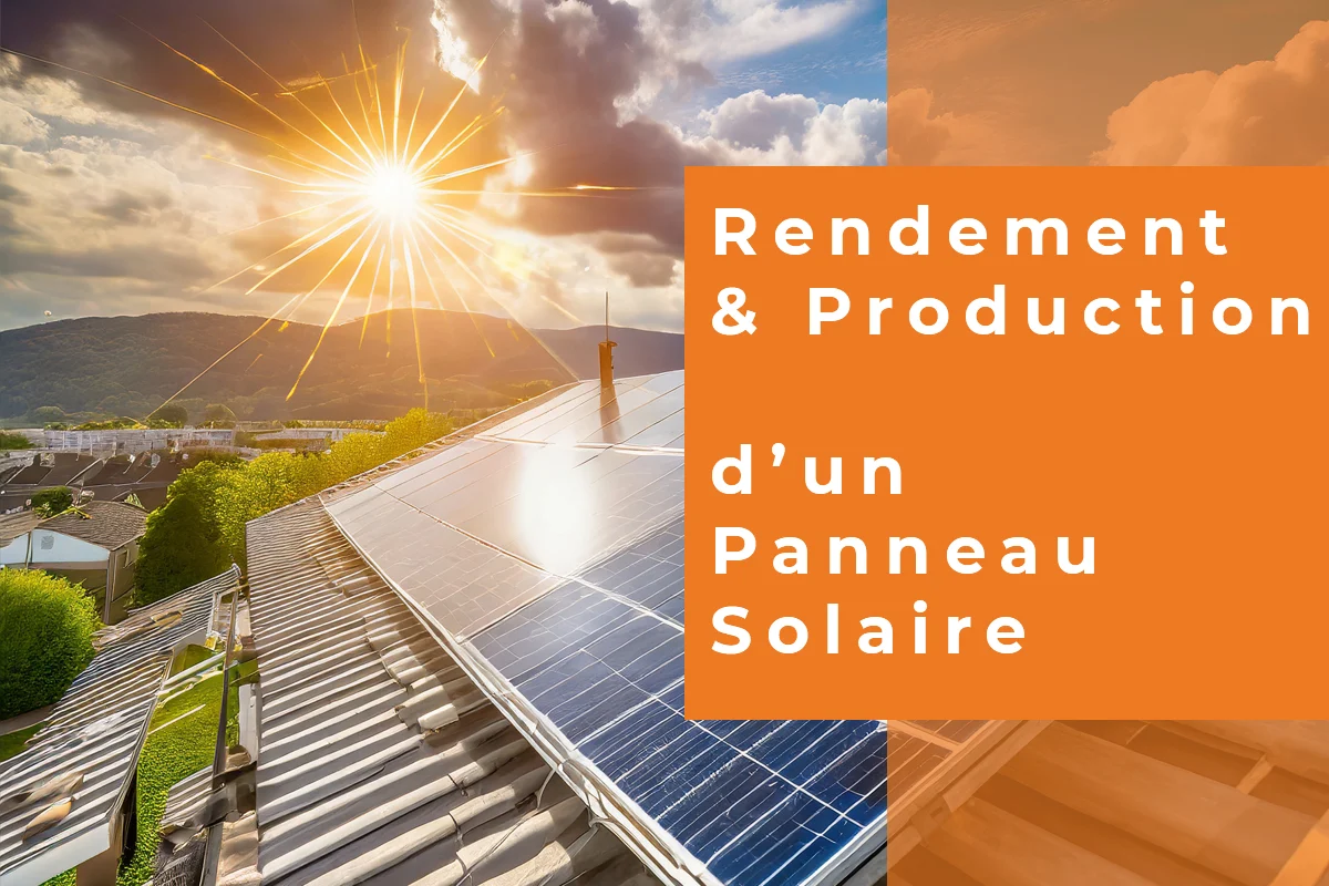 rendement et production panneau solaire
