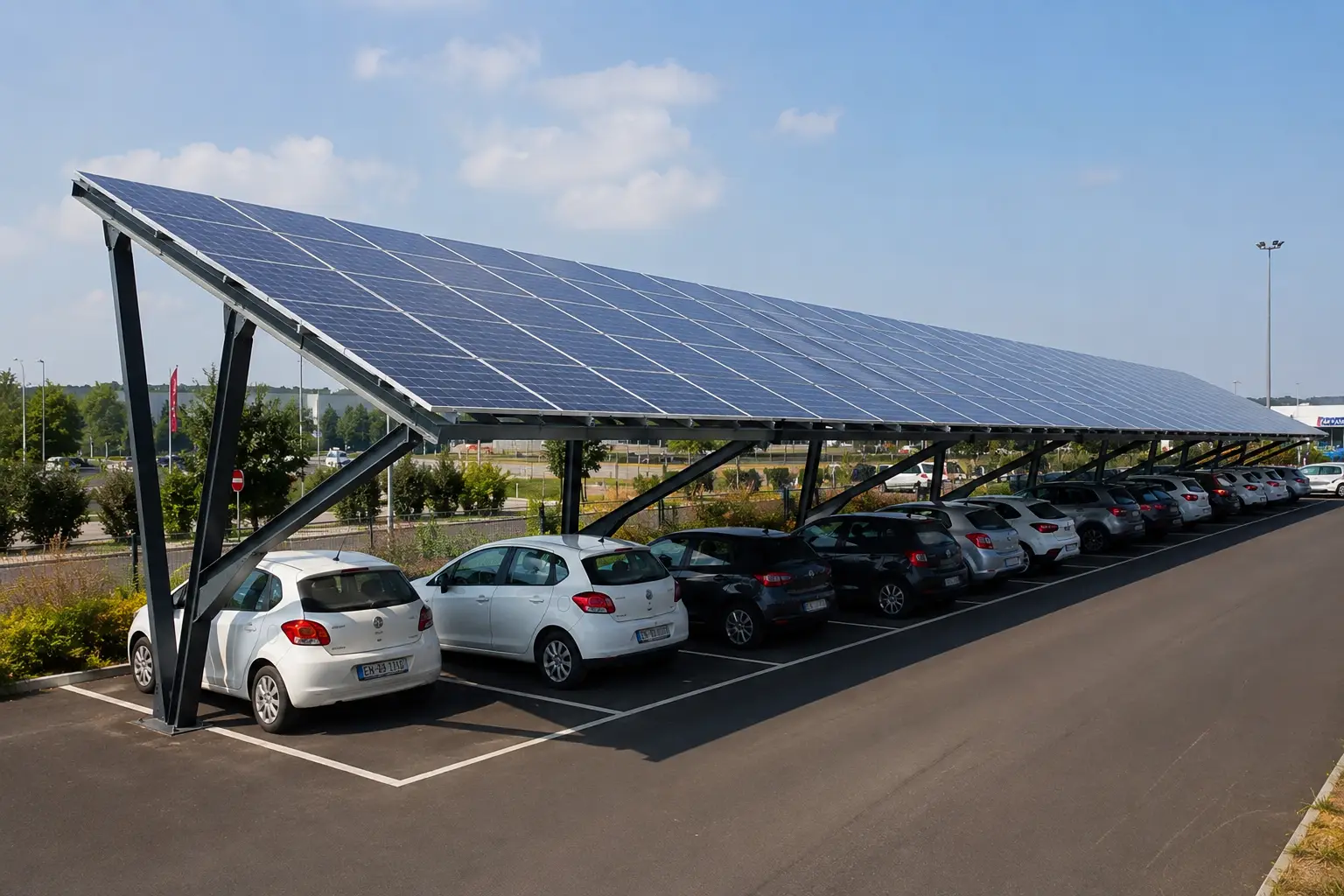 installation photovoltaique ombrières céleste énergie