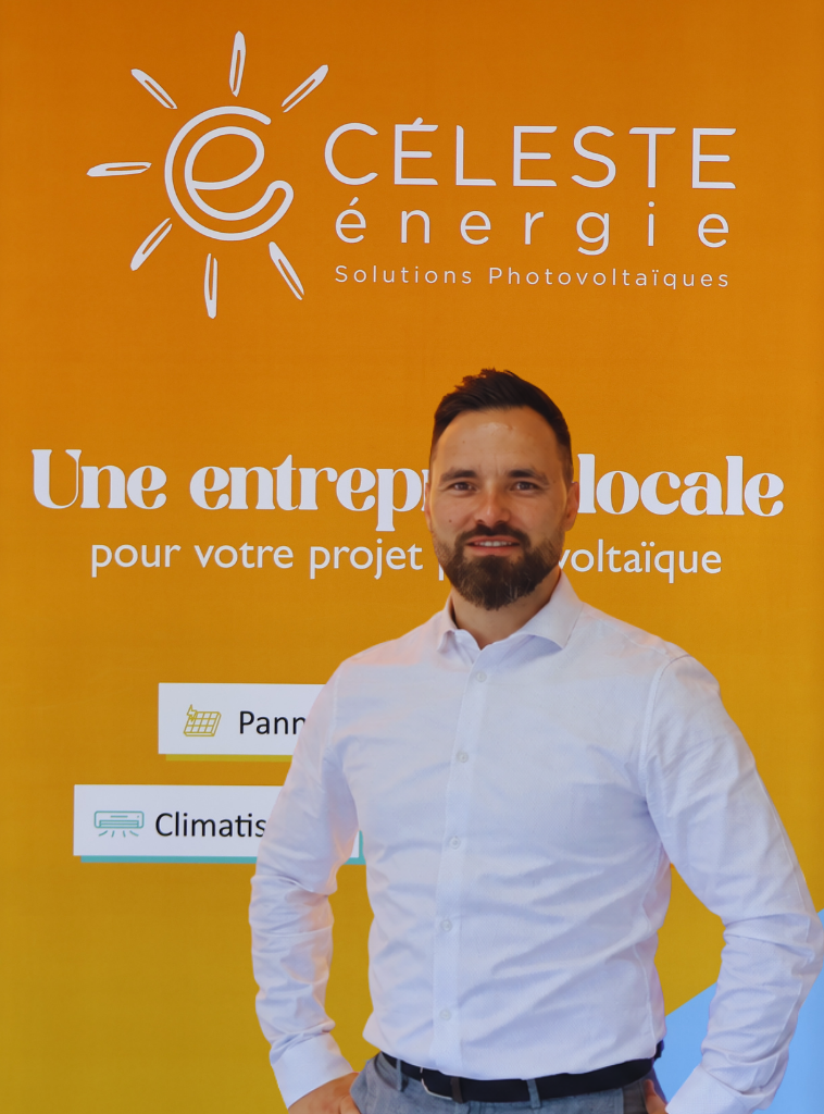 Julien L'Huillier, dirigeant de Céleste Energie, une entreprise locale